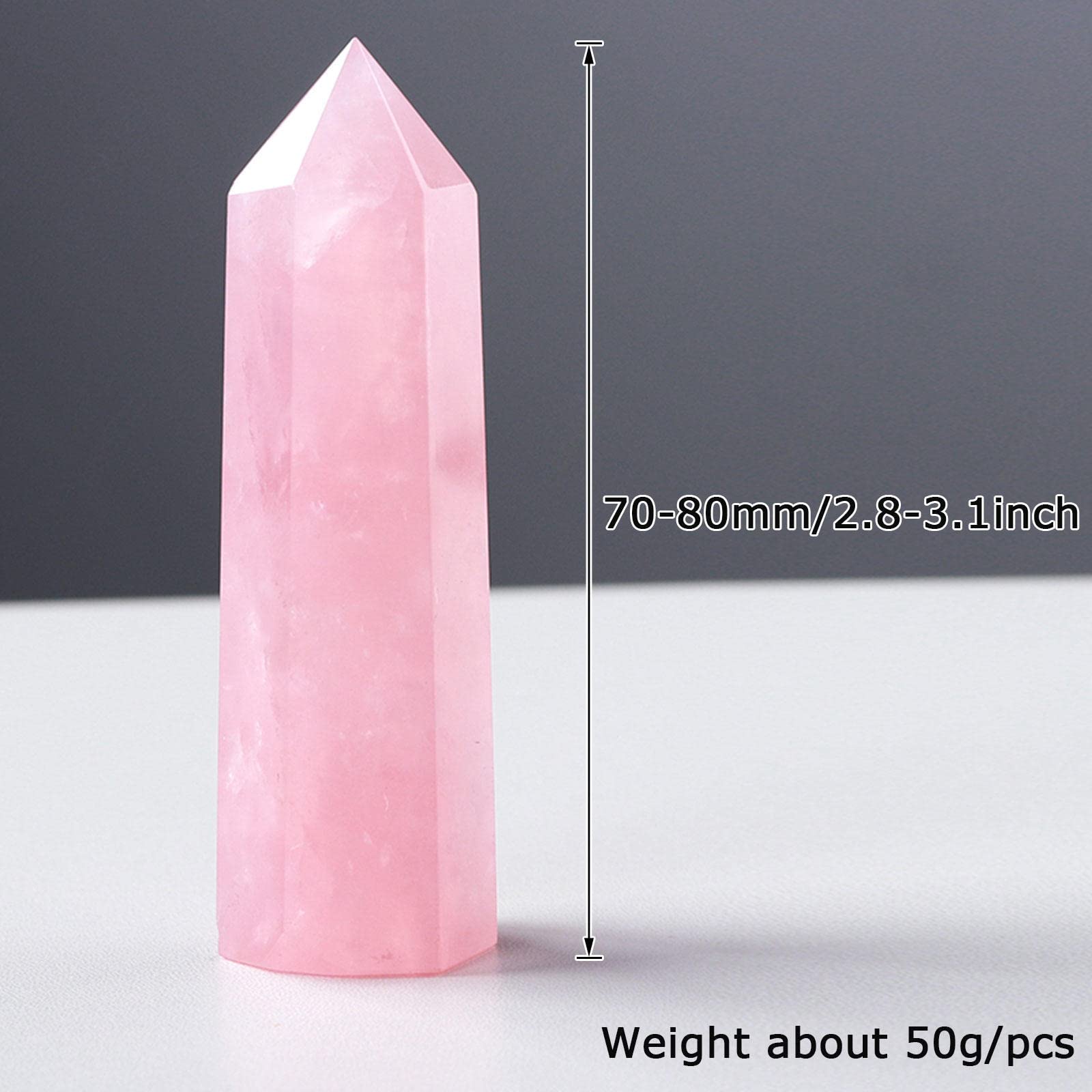 クリスタルワンド❤︎ローズクォーツ＋水晶❤︎ Amazon.co.jp: ローズクォーツヒーリングクリスタルワンド - ピンク